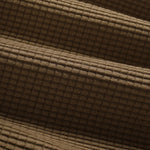 Men's solid color plaid textured lapel short-sleeved POLO
