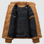 Men's corduroy thickened stand collar Puffer Jacket