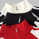 Men's Half-Zip Casual Loose Sweater