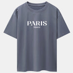 Paris Print Drop Shoulder Oversize T-Shirt