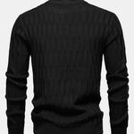 Textured Crew Neck Sweater