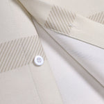 Men's retro textured plaid pocket short-sleeved shirt