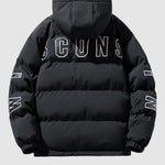 Men's textured cargo pocket Puffer Padded Jacket