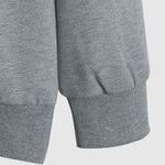 Men's solid color basic round neck casual sweatshirt