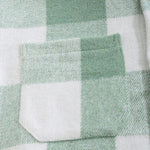 Men's Classic Plaid Wool Blend Button Down Long Sleeve Shirt Jacket