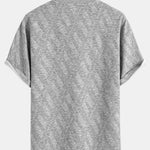 Relax Fit Diamond Jacquard T-Shirt & Diamond Jacquard Shorts