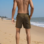 Men's Solid Color Casual Quick-Drying Beach Shorts