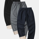 3 Pieces Teddy Lined Straight Leg Pants