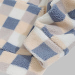 Men's Classic Plaid Fluffy Fleece Pocket Hooded Sweatshirt