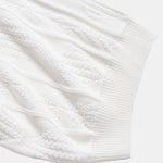 Geometric Jacquard Knitted Polo Shirt & Slim Fit Tapered Trousers