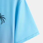 Regular Fit Palm Tree Gradient Print T-Shirt