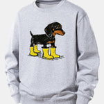 Boots Dachshund Print Relax Fit Sweatshirt