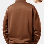 Teddy Fleece Lined Turtle Neck Sweatshirt