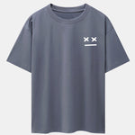 Facial Expression Print Drop Shoulder Oversize T-Shirt