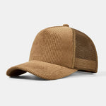 Mesh Corduroy Trucker Baseball Cap