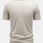 Johnny Collar Open Knit Polo