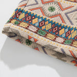 Ethnic Geometric Jacquard Drawstring Shorts