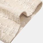 Floral Jacquard Textured Cuban Shirt & Straight Leg Linen Pants