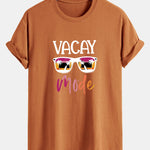 Regular Fit Vacay Mode Print Cotton T-Shirt