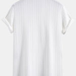 Textured Jacquard Knit Polo Shirt
