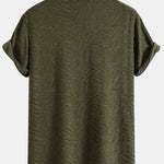 Animal Texture Terry Cuban Shirt & Shorts