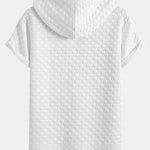 Checkerboard Jacquard  Arc Hem Hooded T-Shirt & Checkerboard Jacquard Shorts