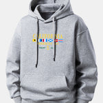 California Print Relax Fit Hoodie