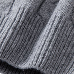 Contrast Twist Jacquard Knit Sweater