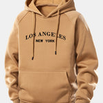 Los Angeles Print Drawstring Hoodie