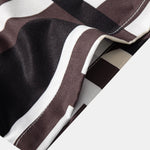Geometry Colorblock Print Button Up Shirt & Swim Shorts
