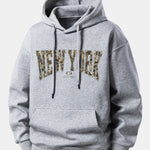 Camouflage New York Print Relax Fit Hoodie