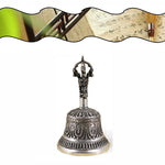 Buddha Stones Tibetan Meditation Bell and Vajra Dorje Copper Decoration Set