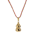 Buddha Stones Tibetan Yin Yang Symbol Gourd Harmony Titanium Steel Necklace Pendant