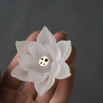 Buddha Stones Mini Lotus Liuli Crystal Healing Meditation Stick Incense Burner