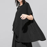 Women's Batwing Loose-fitting Waist Patchwork T-shirt