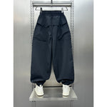 Paneled 3D Tailored Loose Harem Casual Pants