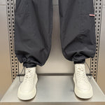 Loose-fit Quick-dry Drawstring Casual Pants with Drawstring Cuffs