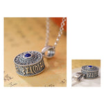 Buddha Stones 925 Sterling Silver Om Mani Padme Hum Lazurite Love Peace Necklace Pendant