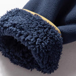 Polar Fleece Panel Stand Collar Jacket