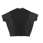 Women's Loose Batwing Sleeve Lace Patchwork Cutout Top