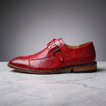 Arezzo Leather Monk Loafers