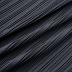 V-neck Gauze Vest Asymmetric Pleated Loose Curved Skirt