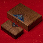Buddha Stones Vintage Handmade Black Walnut Wood Jewelry Storage Box Wooden Gift Box