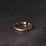 Buddha Stones Tibetan Vintage Texture Design Copper Luck Couple Ring