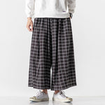 Plaid Casual Harem Pants