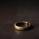 Buddha Stones Tibetan Vintage Texture Design Copper Luck Couple Ring