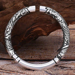 Buddha Stones Dragon Auspicious Clouds Luck Protection Bracelet Adjustable Bangle