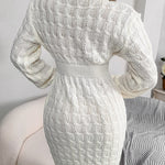 Zeagoo Women's Casual Twist Woven Sweater Dress
