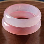 Buddha Stones Pink Crystal Love Warmth Bracelet Bangle