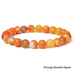 Natural Agate Stone Crystal Balance Beaded Bracelet